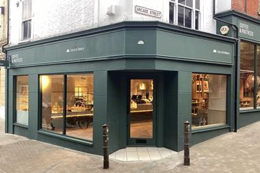 Cornish Bakery - Norwich shop front