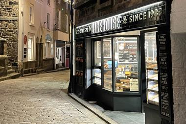 Cornish Bakehouse - Bakery shop on Fore Street in St Ives, one of three locations the firm operates in the Cornwall town - 2100x1400