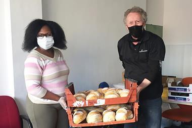 Irene at Ubuntu MultiCultural Centre with first bread delivery