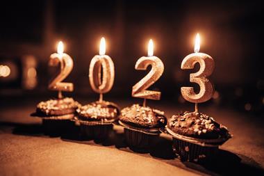 Cupcakes with 2023 candles