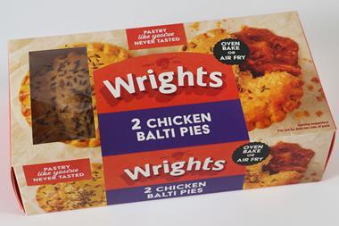 Wrights Chicken Balti Pie