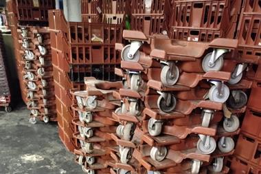 Bakers Basco - Omega baskets and dollies used in the West Midlands