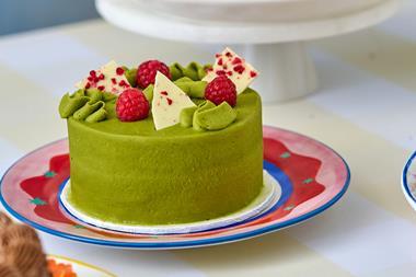 Lola's Bento Cakes - matcha and raspberry