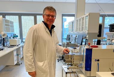 Gilbert van der Wal IFF in a food science lab