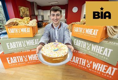 Earth & Wheat birthday cake with James Eid