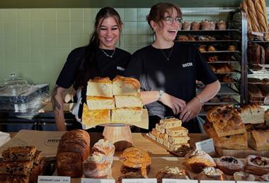 Docker Bakery - Staff serve at the bakery counter of the new Ashford shop - 2100x1400