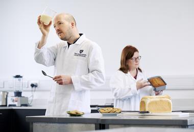 Malcolm Cochrane Photography - Queen Margaret University researchers Dr Julien Lonchamp and Catriona Liddle (pictured) have developed a replacement for palm oil that is healthy and environmentally friendly