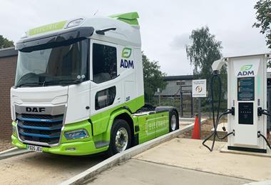 ADM - New electric truck charges up at ADM's site in Corby - 2100x1400