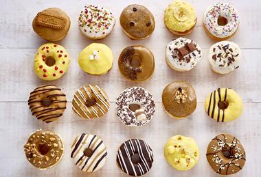 CSM Ingredients crembels range on doughnuts
