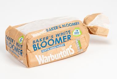 Mondi's FunctionalBarrier Paper Reduce is used in new packaging for Warburtons' Baker's White Bloomer - Mondi  2100x1400