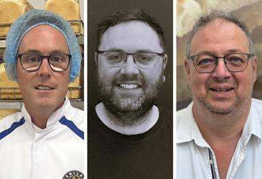 British Society of Baking - L-R Tom Moore, Kevin Sargent and Eric Balzan