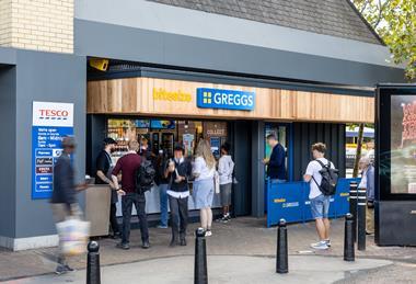 Greggs - New Bitesize Greggs outlet at Tesco Southwark Superstore