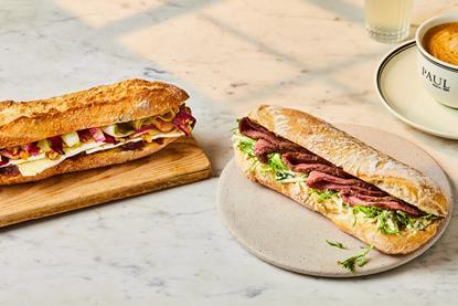 Paul Bakery - A Beef and a brie sandwich created by Raymond Blanc - 2100x1400