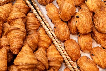 Croissants and pain au chocolat for sale
