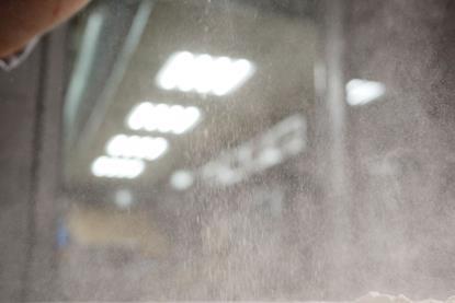 Flour dust in a factory