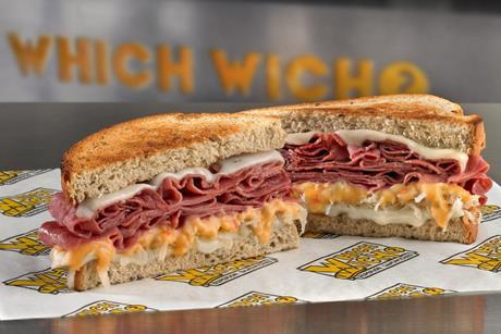 Which Wich Superior Sandwiches - Reuben on rye