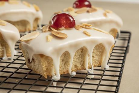 Macphie Cherry Bakewell Loaf Cake, Cherry Bakewell Sensation 2100 x 1400