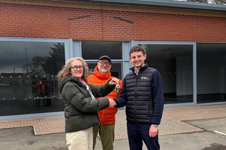 Fitzbillies - Co-owners Alison Wright and Tim Hayward with John Mason, associate, planning and development at Carter Jonas Cambridge - 2100x1400