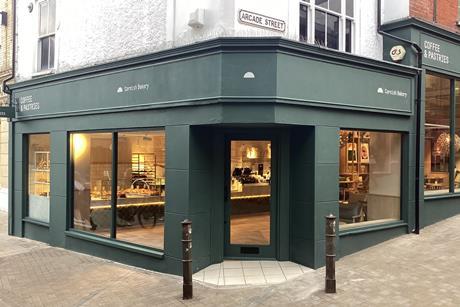 Cornish Bakery - Norwich shop front