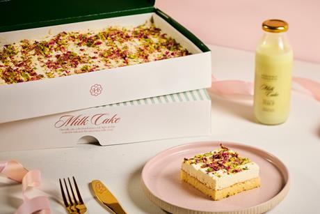 Heavenly Desserts - Vanilla, Rose & Pistachio Milk Cake Tray - 2100x1400
