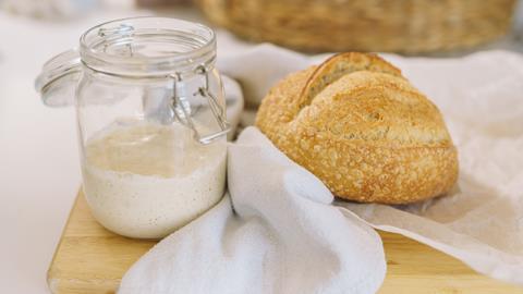 Lukes Bakery Sourdough Starter with loaf