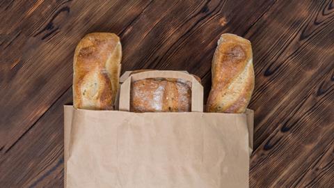 Bread in a paper bag