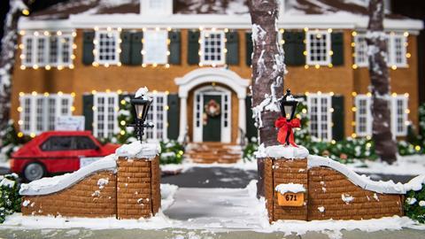 the Home Alone-inspired set features the McCallister family home in the suburbs of Chicago