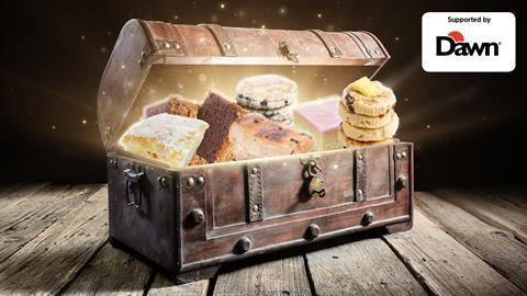 A treasure chest full of baked goods