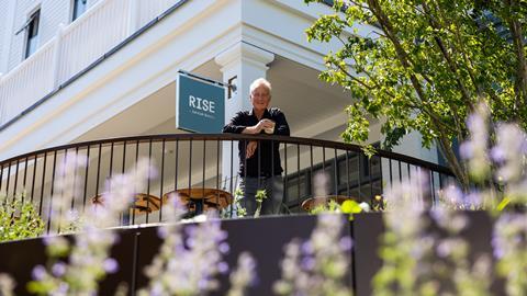 Steve Grocutt, Founder and CEO, at RISE by Cornish Bakery in GWQ