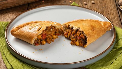 Proper Cornish Vegetable Dhal Curry Pasty
