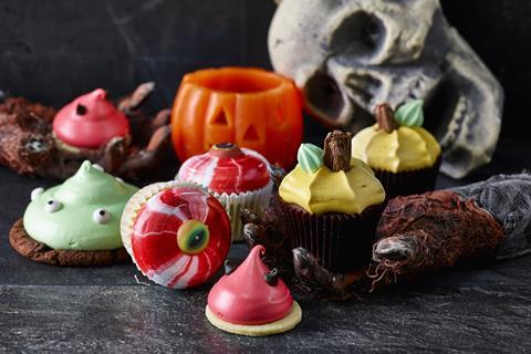 Range of Halloween-themed cupcakes and cookies - CSM Ingredients  2100x1400