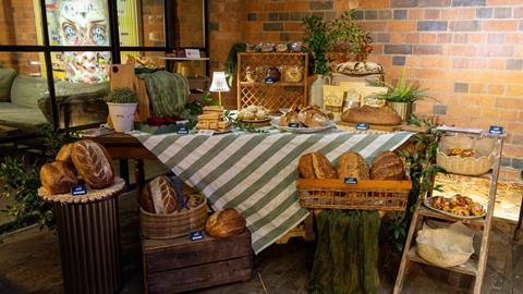 A table with a selection of delicious baked goods on