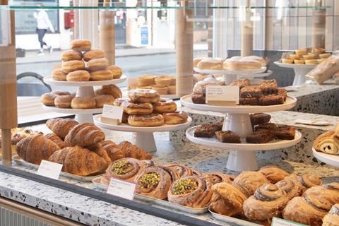 Birds Bakery - Ruddington shop bakery counter