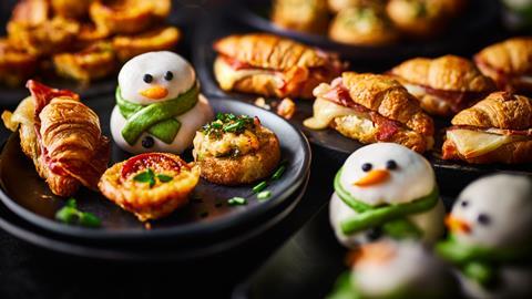 M&S - Snowman Bao Buns and Mini Ham & Cheese Croissants  - 3200x1800