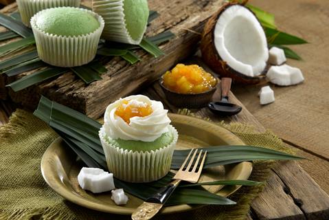Thai Pandan Cupcakes
