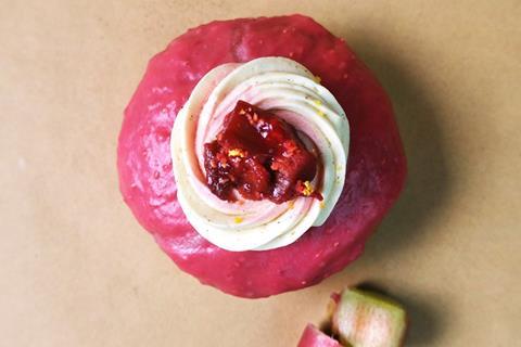 Crosstown - Rosy Posy Rhubarb Custard & Raspberry doughnut - 2100x1400