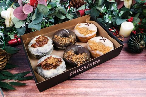 Festive doughnut selection box by Crosstown  2100x1400
