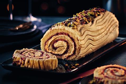 Aldi - Raspberry & Pistachio Yule Log - 2100x1400