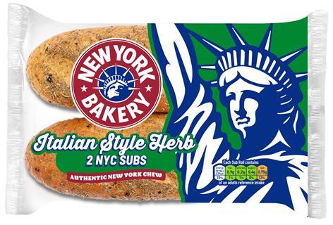 New York Bakery - Italian herbs NYC Subs 2-pack
