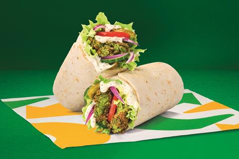 Subway - Smashed Falafel Wrap - 2100x1400