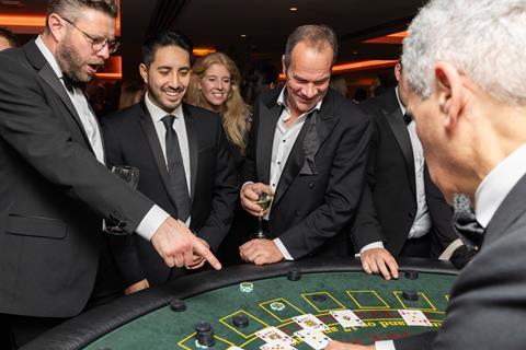 A casino, sponsored by Kluman & Balter, also kept guests entertained