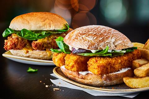 M&S - Fish Finger Ciabatta and Katsu Chicken Burger - 2100x1400