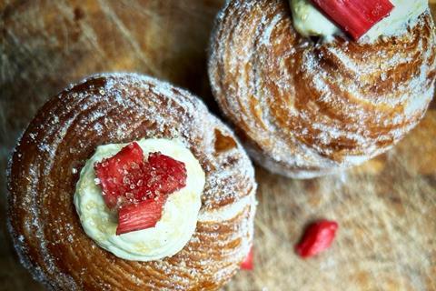 Rhubarb & Custard Cruffin, Docker Bakery  2100x1400