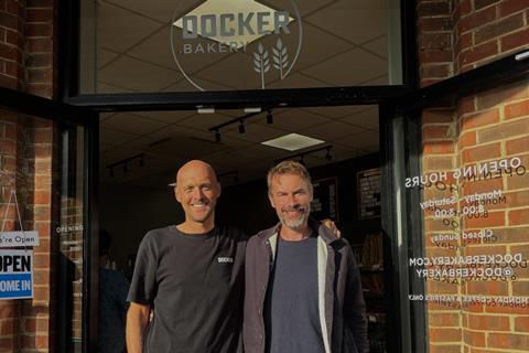 Docker Bakery - Co-founders Wes Burden (left) and Pete Nelson stand outside the new Ashford shop - 2100x1400