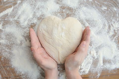 BFP heart shaped dough