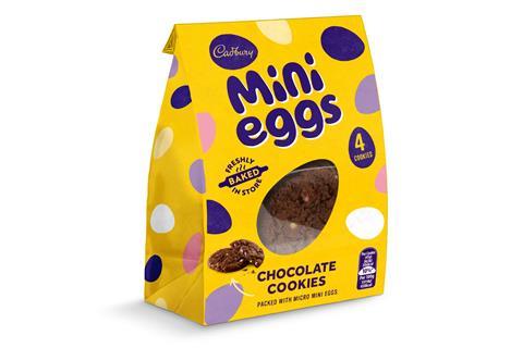 Cadbury Mini Eggs Chocolate Cookies in bag, Baker & Baker  2100x1400