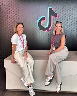 Founders Ruth Armstrong and Barbara-Anne McMullan visit TikTok UK headquarters in London