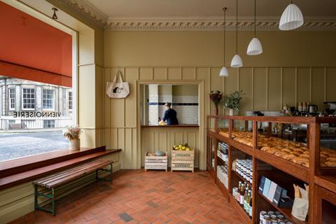 Lannan bakery interior and counter