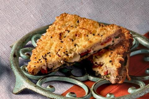 Halloumi & Red Pepper Croque with Hot Honey, Paul