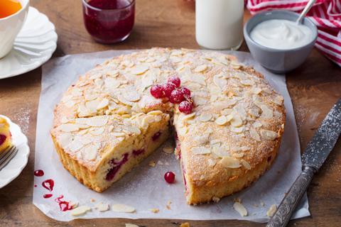 Cherry Bakewell tart